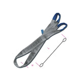 Cinghie Fasce Brache di Sollevamento Robur Grigia 4000kg.