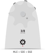 Oregon Barra Motosega DOUBLE GUARD 14"-3/8"-1.3 mm 35 cm 140SDEA041