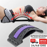 Stretching Schiena Dispositivo per Distendere la Schiena, Supporto Lombare per Alleviare il dolore Lombare Regolabile in Tre Posizioni con Magnete per Ernia del Disco, Sciatica, Scoliosi