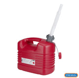 Taniche in Polietilene per Carburante Pressol con Scarico Flessibile Omologate Lt.5 - Lt.10 - Lt.20