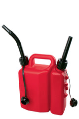 Tanica in Polietilene Doppio Uso per Trasporto Carburante ed Olio Catena DeMartino lt.3,5+lt.1.5