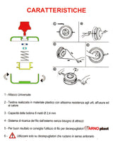 Testina Decespugliatore Batti e Vai Attacco Universale ArnoPlast Mach 1 Art.1104-0201