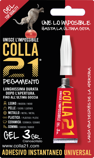 Colla 21 3 gr. Cianoacrilato a uso universale – COLLA 21 SHOP