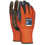 Guanto PolySpandex Rivestito Nitrile Foam Puntinato Orange Dots Castch IssaLine 07362 Pz.12